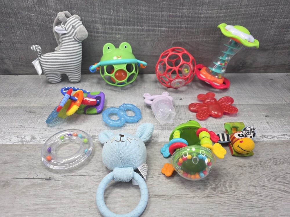Baby Sensory Tummytime Rattles Teethers Toy Lot Toy Bundle G37
